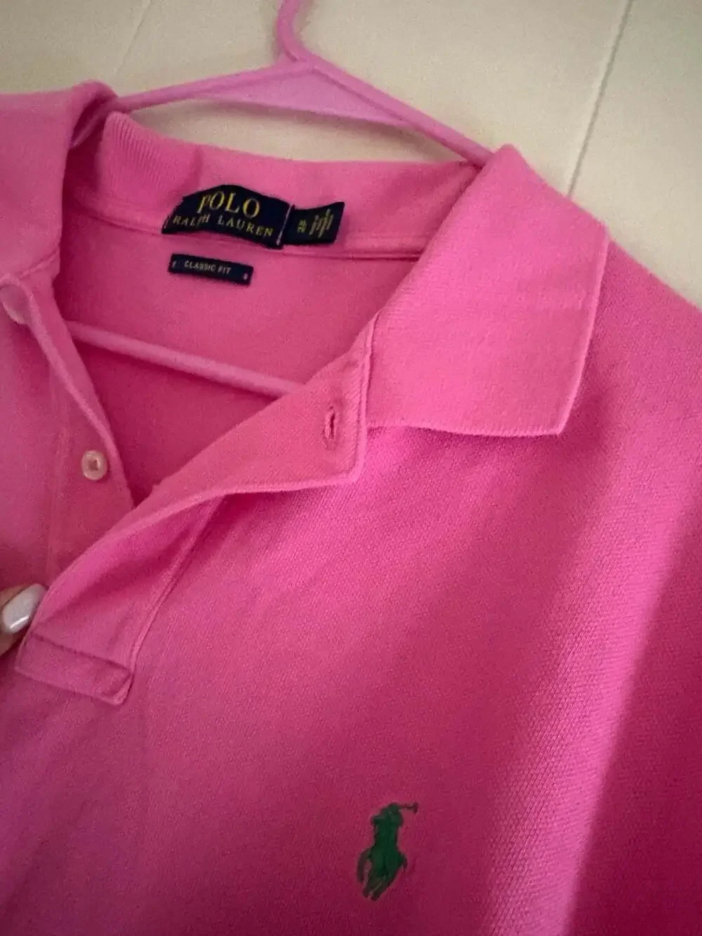 Polo Ralph Lauren Classic Fit Men's Pink Pique Mesh Polo Shirt